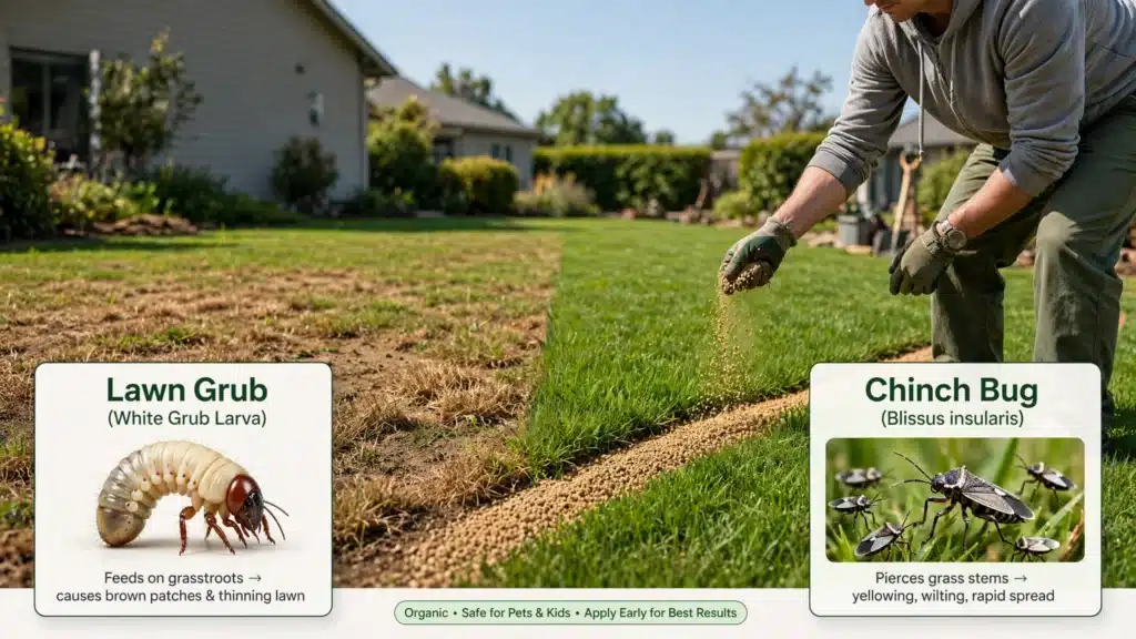 Lawn Care Maintenance Guide – Mowing, Watering & More Control Lawn Pests Before They Spread