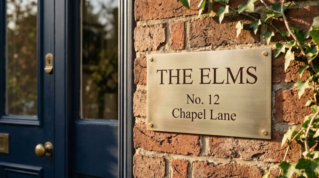 House Nameplate – 12x12 Inches Perfect For Clear Visibility