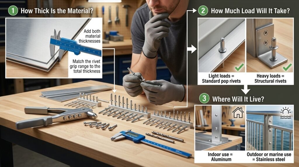 Rivets Selector - Heavy-Duty, Locking Mandrel 89.9% Strength