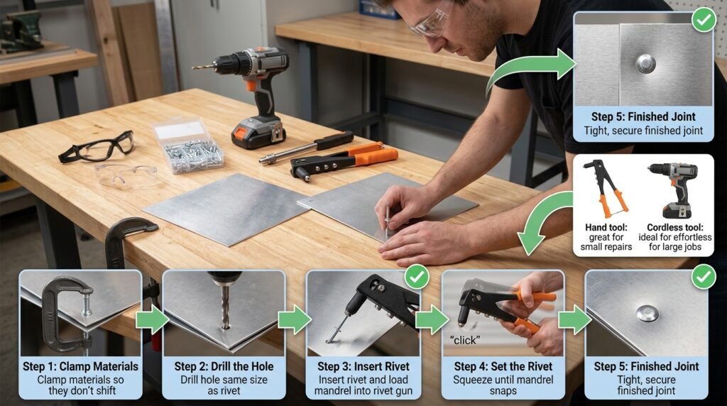 How to Install Pop Rivets