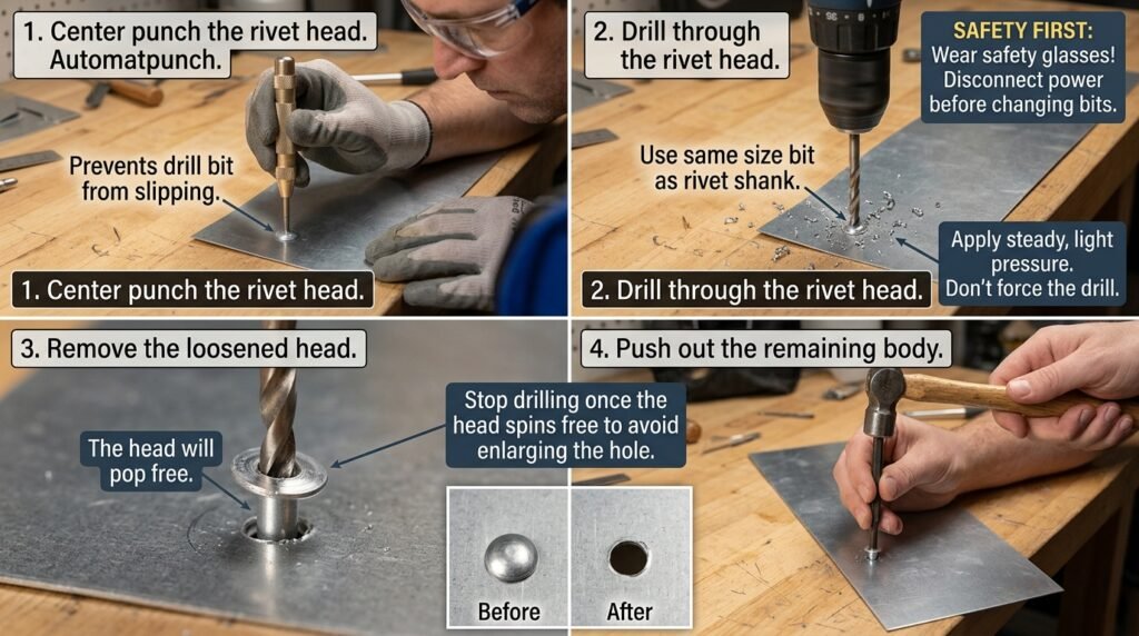 How to Remove Rivets