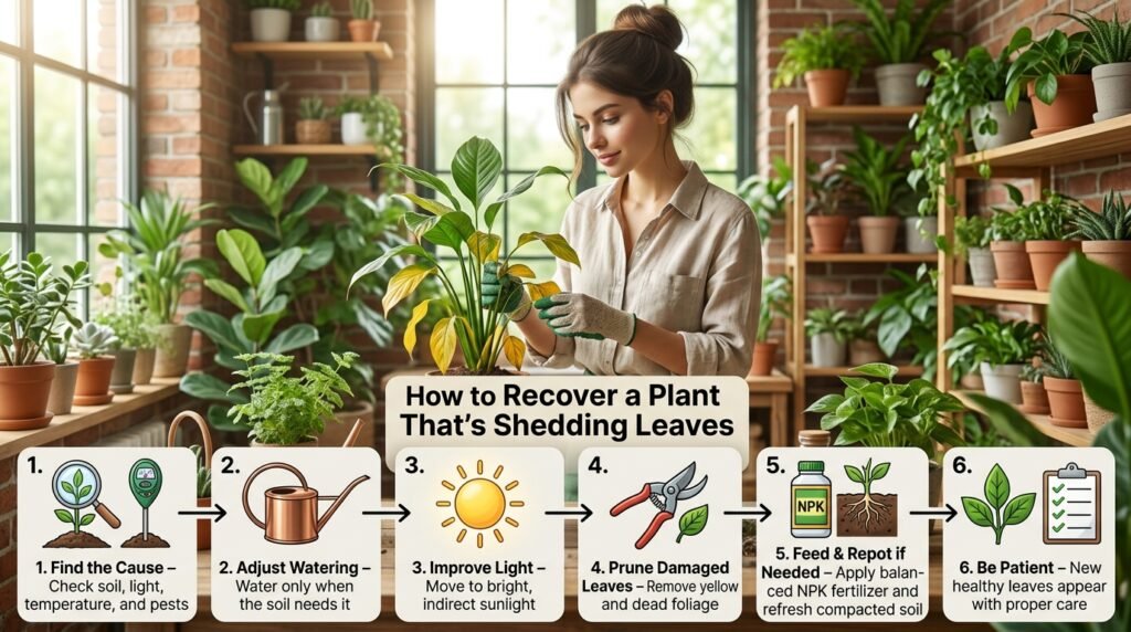 Recovering a Plant That's Already Shedding