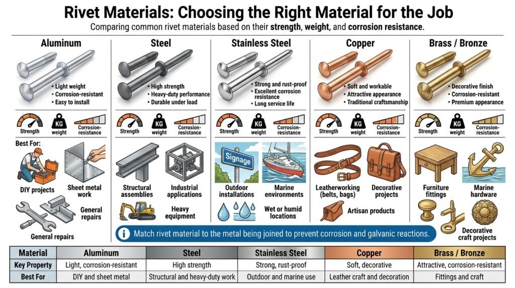 Rivet Materials