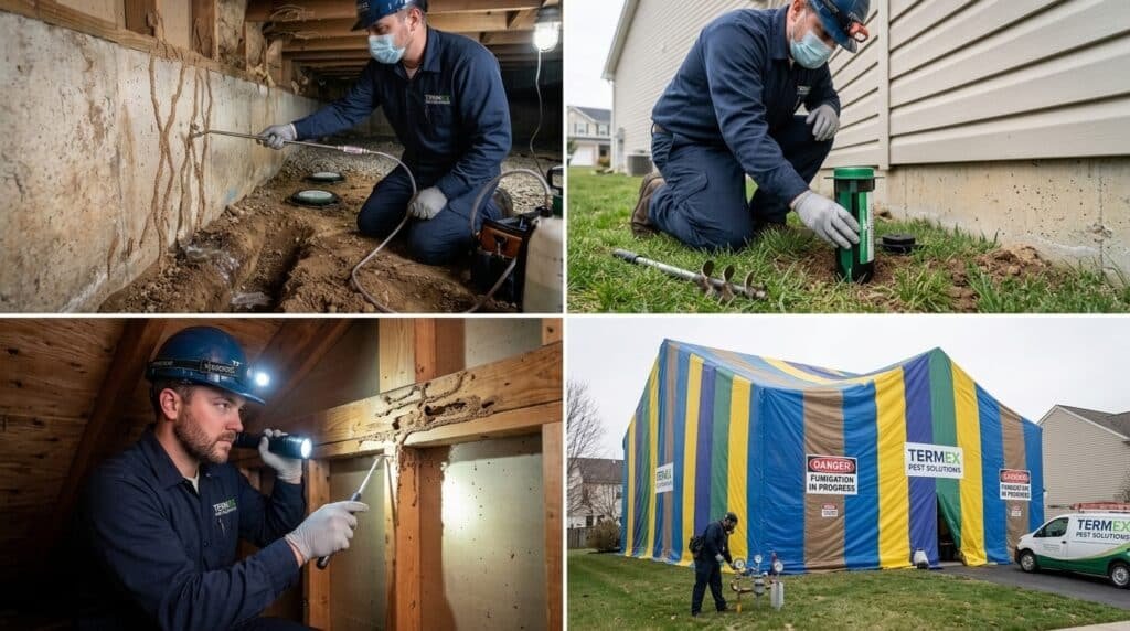 Termite Mud Tube Treatment Options