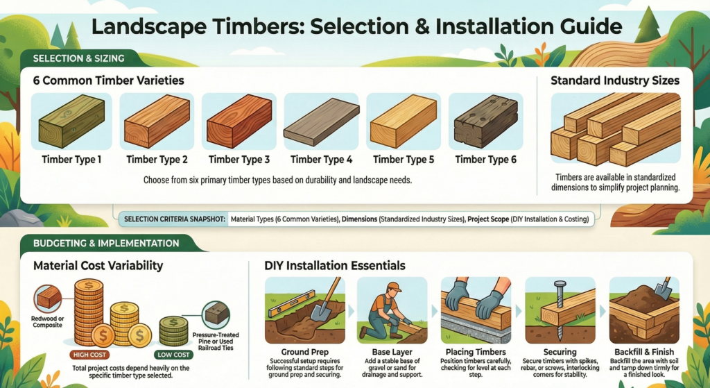 Master Of Landscape Timbers | We break down cost ($2–15/ft)