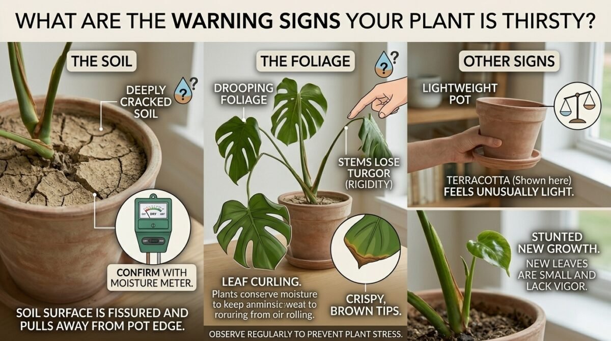 What are the warning signs your plant is thirsty