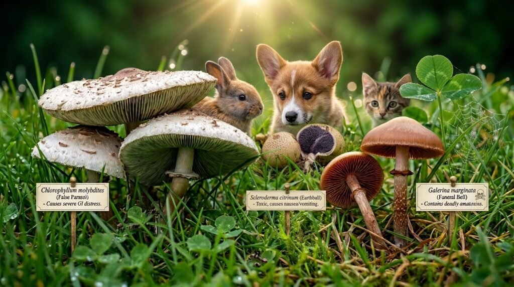 Mushrooms In Lawn Which Are Actually Dangerous to Pets
