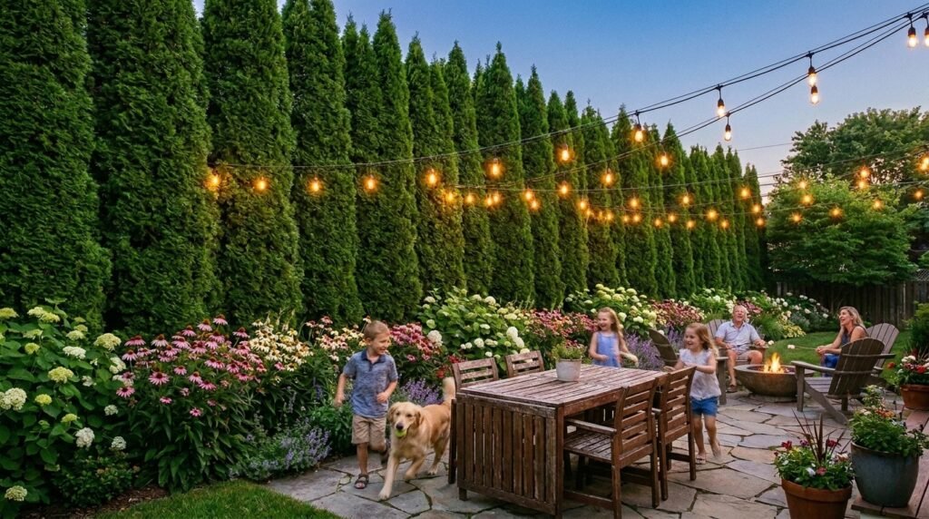 Arborvitae Spacing - How to fix an overgrown arborvitae