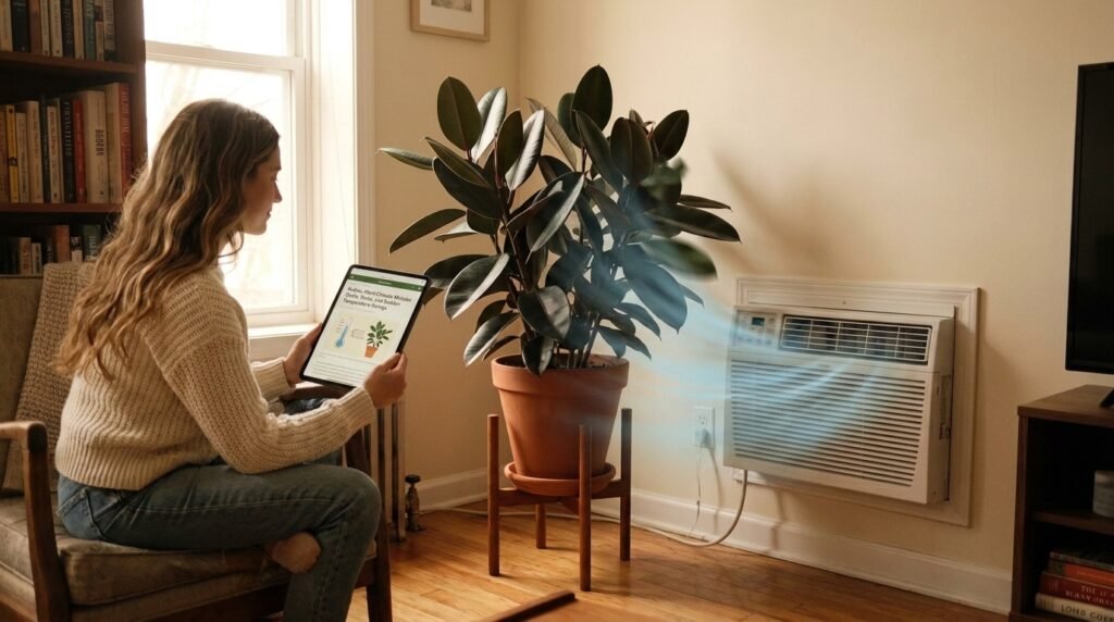 Rubber Plant Climate Mistake: Drafts, Vents, and Sudden Temperature Swings